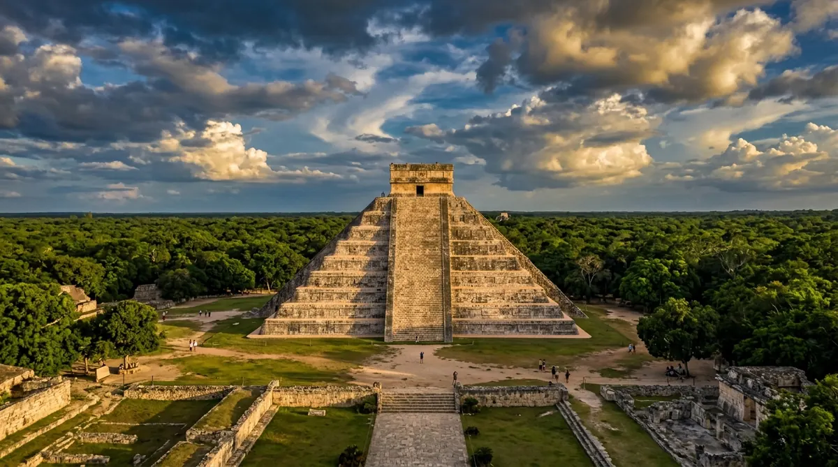Pirámide de Kukulkán en Chichén Itzá, México
