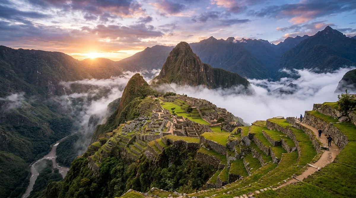 Machu Picchu entre montañas, Perú